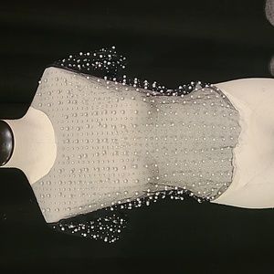 Buckle endless Blu beaded shirt